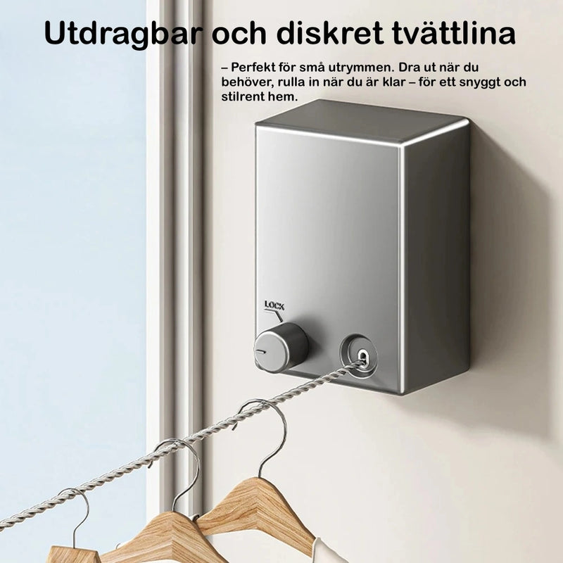 Väggmonterad torkställning för små utrymmen